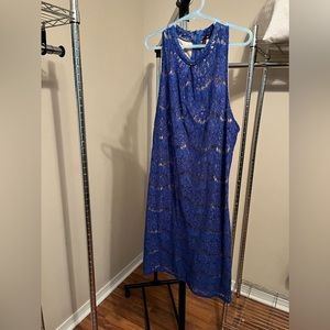 Blue lace dress